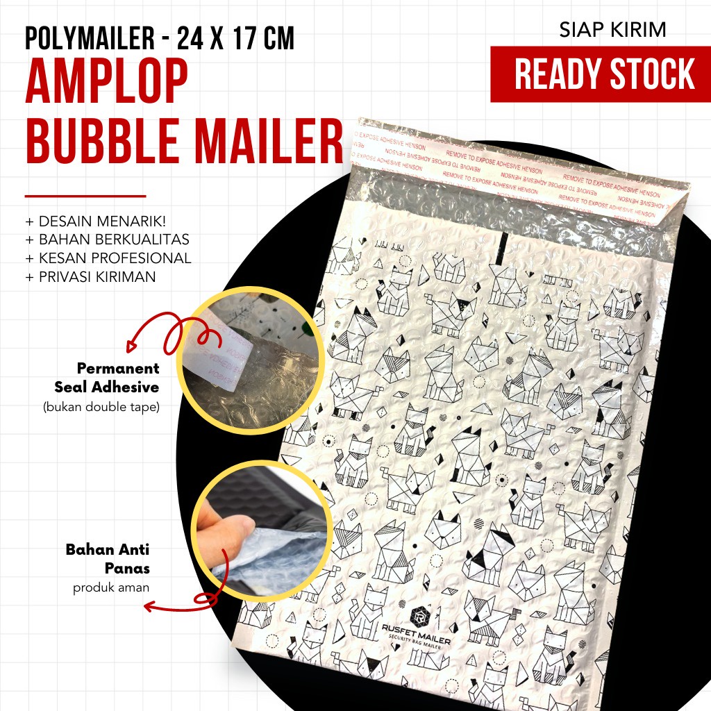 Amplop Bubble Mailer Polymailer Kualitas Tinggi (TERMURAH)