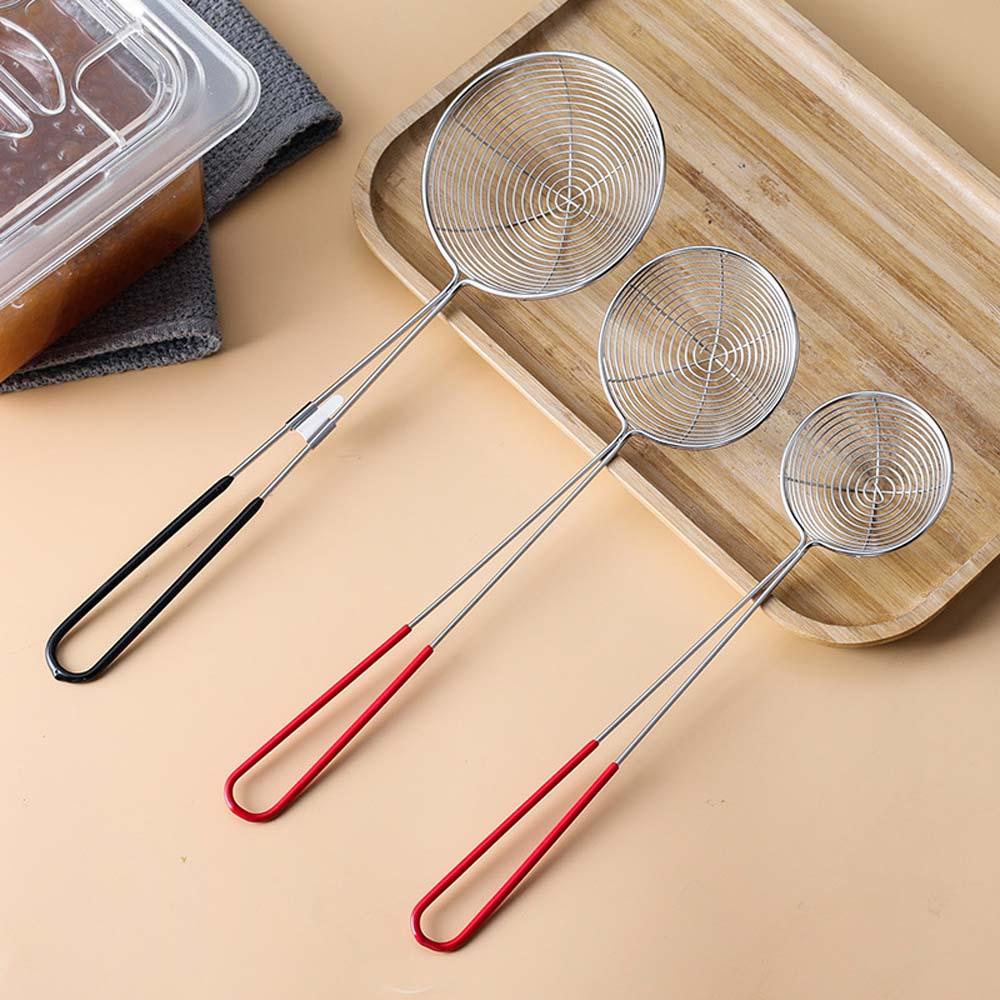 Nickolas1 Saringan Stainless Steel Home Kitchen Grid Scoop Aksesoris Dapur Penggorengan Makanan Food Filter