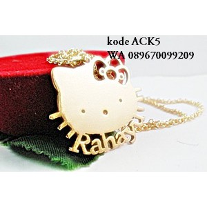 KALUNG ANAK HELLO KITTY LAPIS EMAS TERBARU