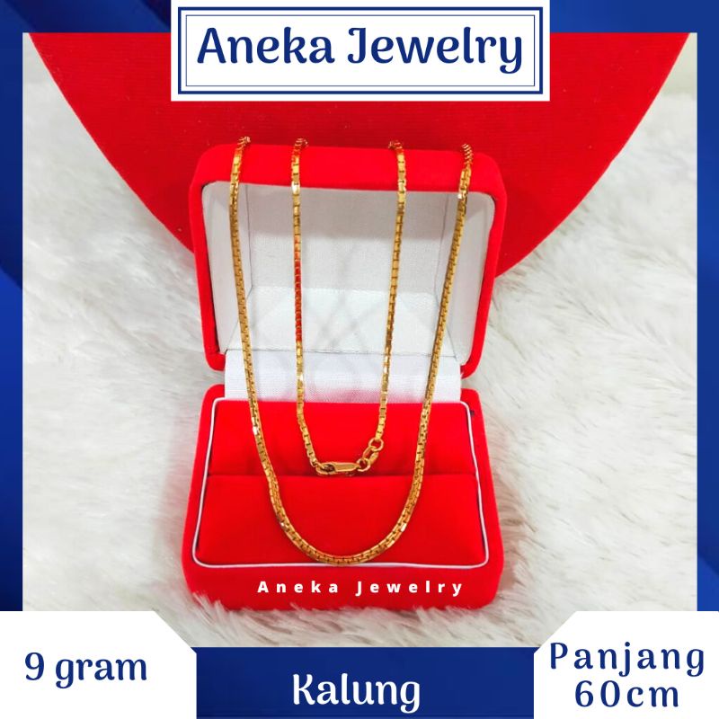 Kalung Italy Santa Pj 60cm, Perak 925, Sepuh Emas Rosegold