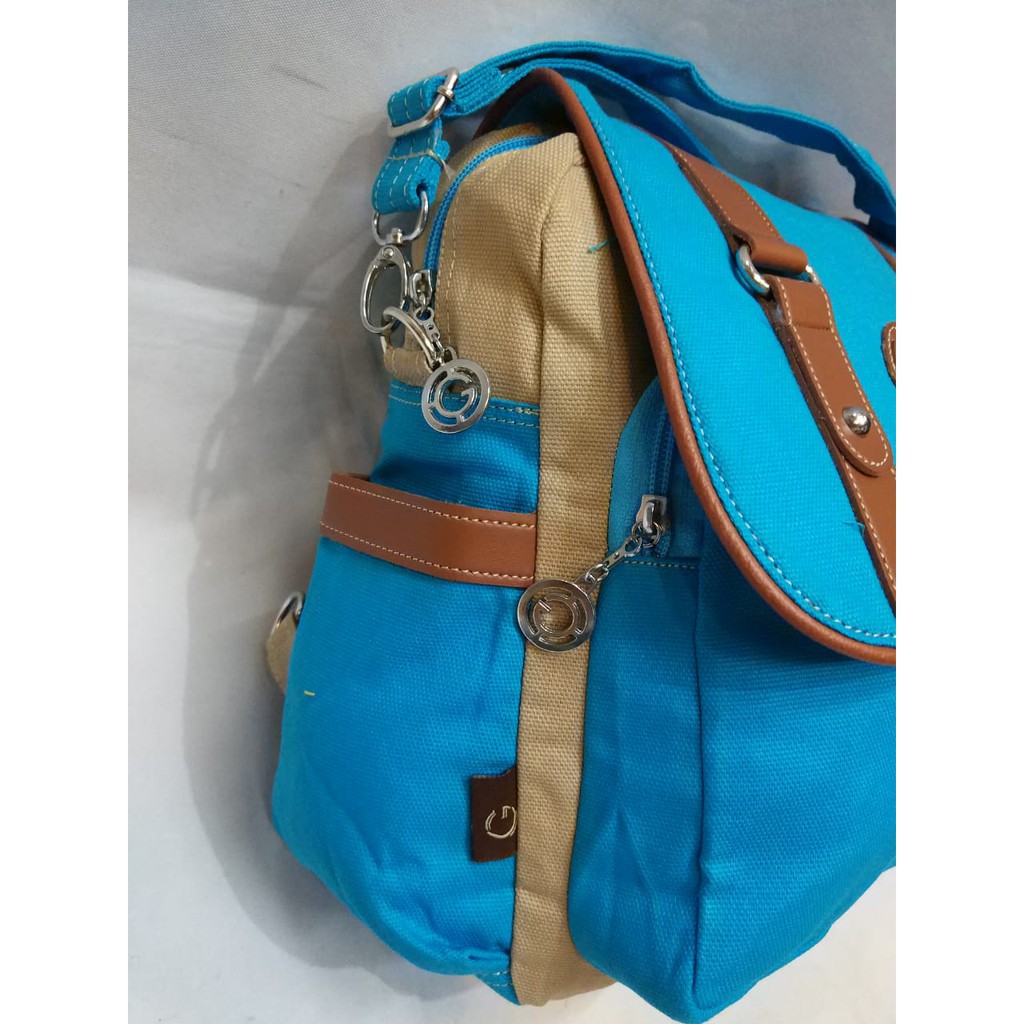 Tas Ransel canvas Multi fungsi Grace 026. Backpack Kuliah kerja sekolah mejeng gaul. Darena Bandung