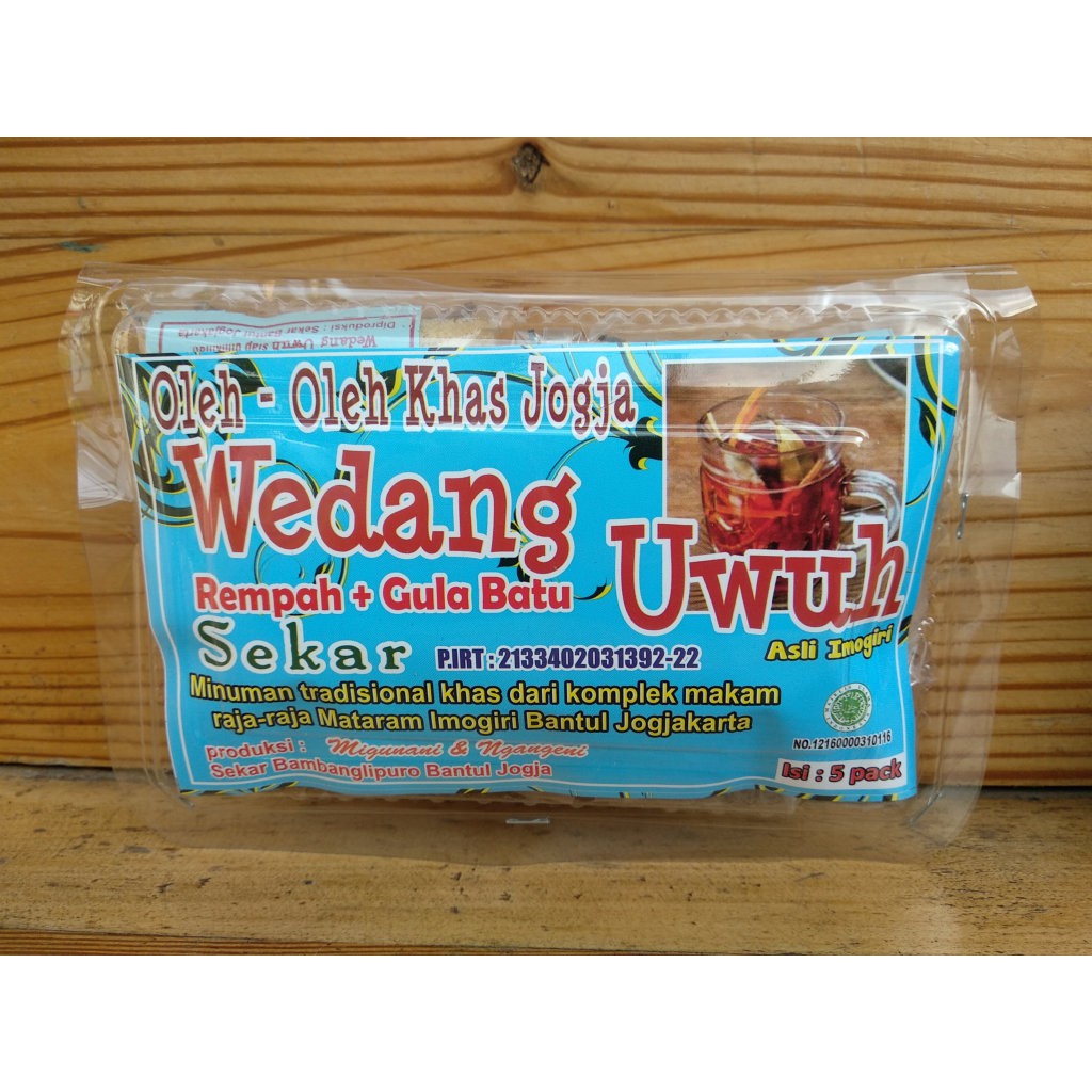 

Wedang Uwuh Jogja (Rempah + Gula Batu) "Sekar" ISI 5Sachet