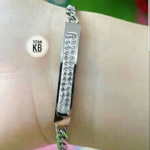 Gelang tangan plat titanium