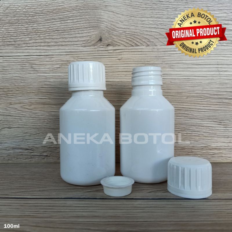 BOTOL PS  MADU 100 ML DOVE TUTUP PUTIH SEGEL / BOTOL KOSONG MURAH ORIGINAL