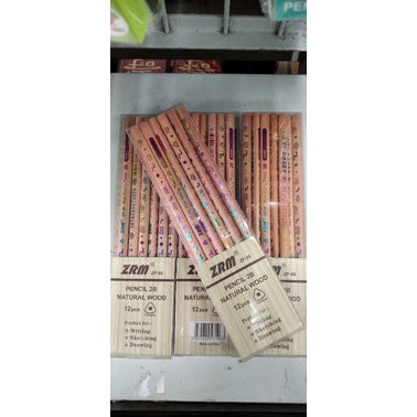 

pensil ZRM Natur Wood 2B