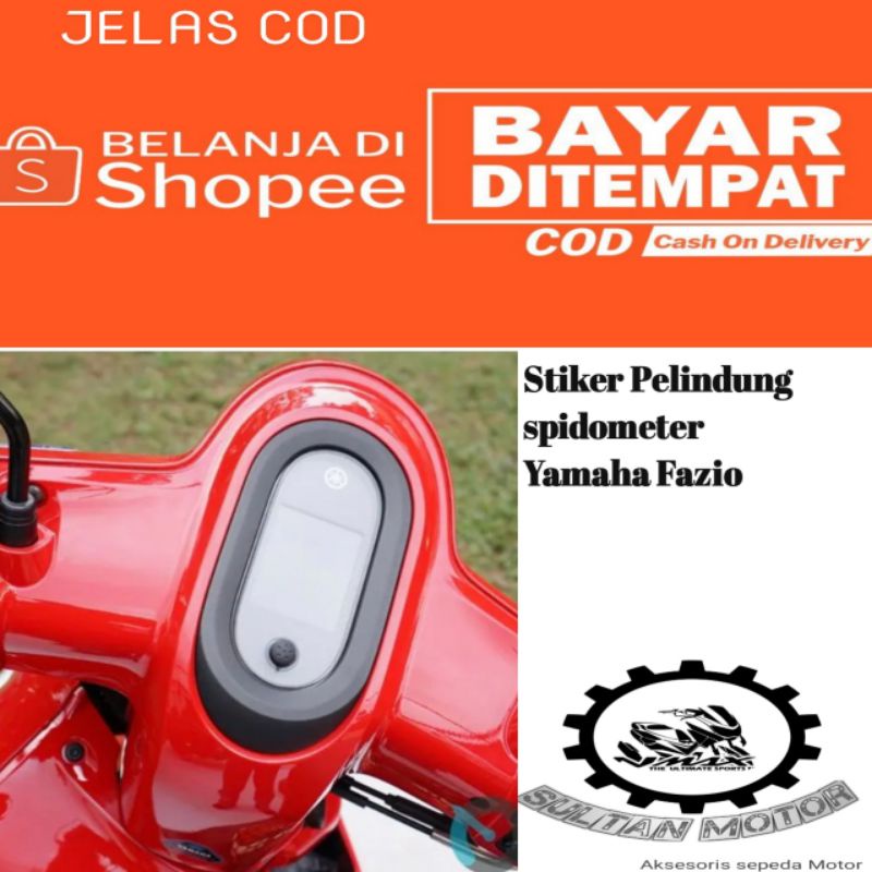 Stiker Pelapis Stiker Pelindung Spidometer Yamaha Fazio