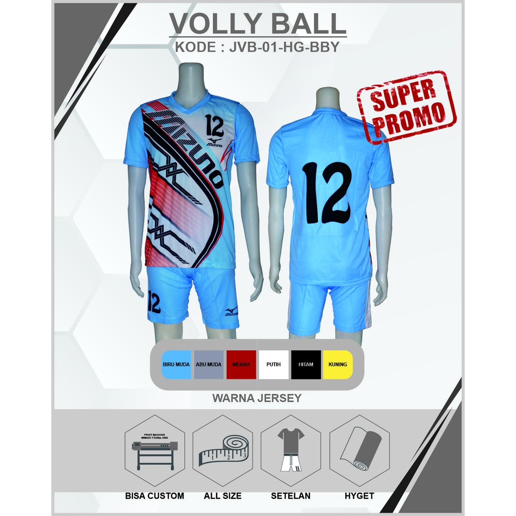 SETELAN KAOS JERSEY BOLA VOLLY Murah BONUS* Kaos Polos Ready Stok 1HG1