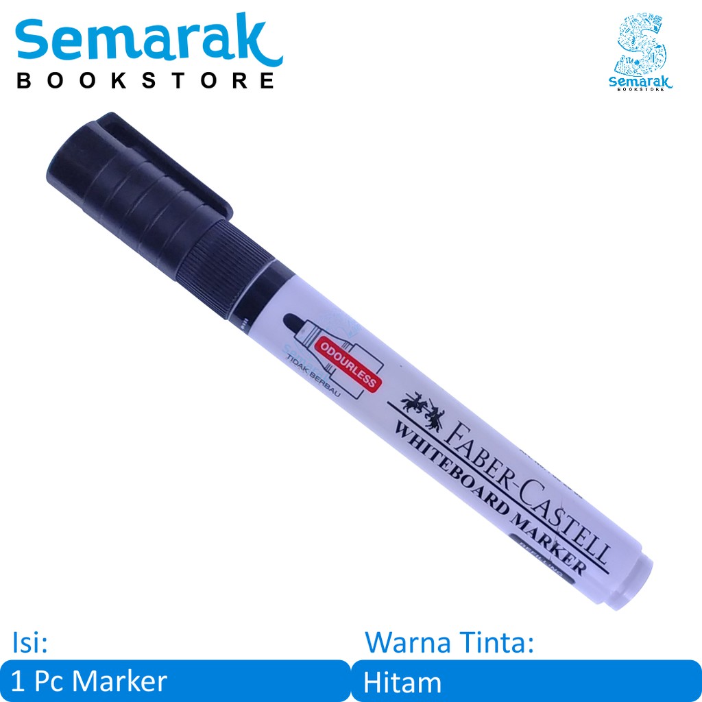 

Spidol Papan Tulis Dapat Dihapus Faber Castell Eco Whiteboard Marker - Hitam [1 Spidol]