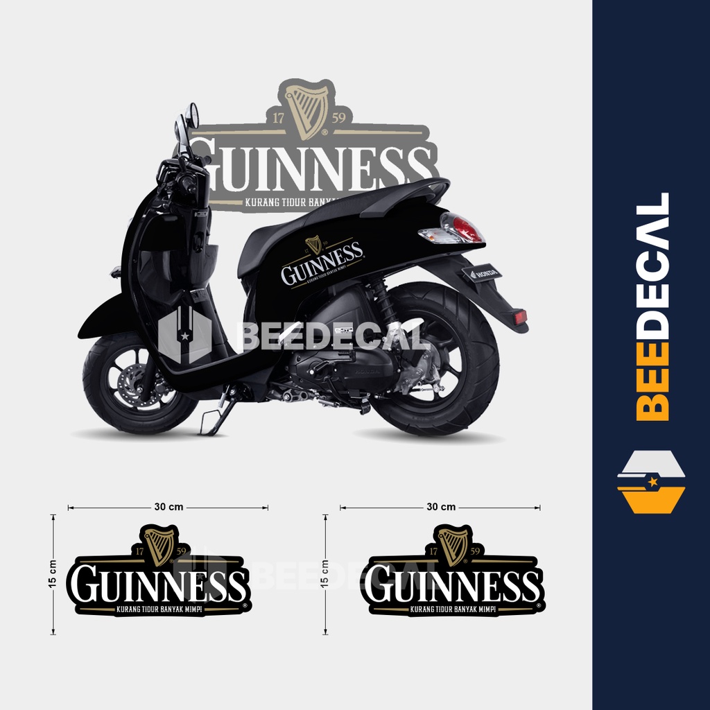 Stiker Motor Guinnes | BEEDECAL