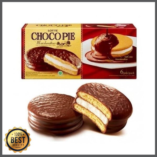 

Lotte Choco Pie Chocopie Isi 12 pcs Pai Cokelat