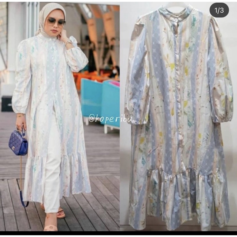 FLORIAN SHIRT DRESS BY RIA MIRANDA X BUTTONSCARVES SIZE S