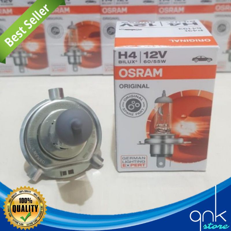 Bohlam Lampu Halogen H4 Mobil Osram 12v Original Bohlam Lampu Hologen H4 Bohlam Lampu Standart Mobil