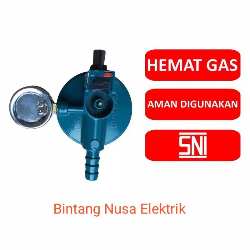 MPU M-022/ M-089 / Regulator Gas LPG + Meter/ Regulator + Meter Murah Bagus/ Kepala Kompor Gas