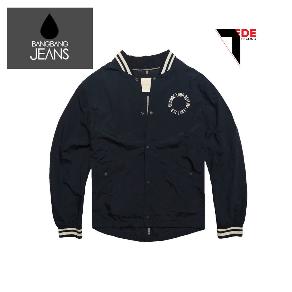 Jaket Bomber Pria BANG BANG JEANS original second - Size XL