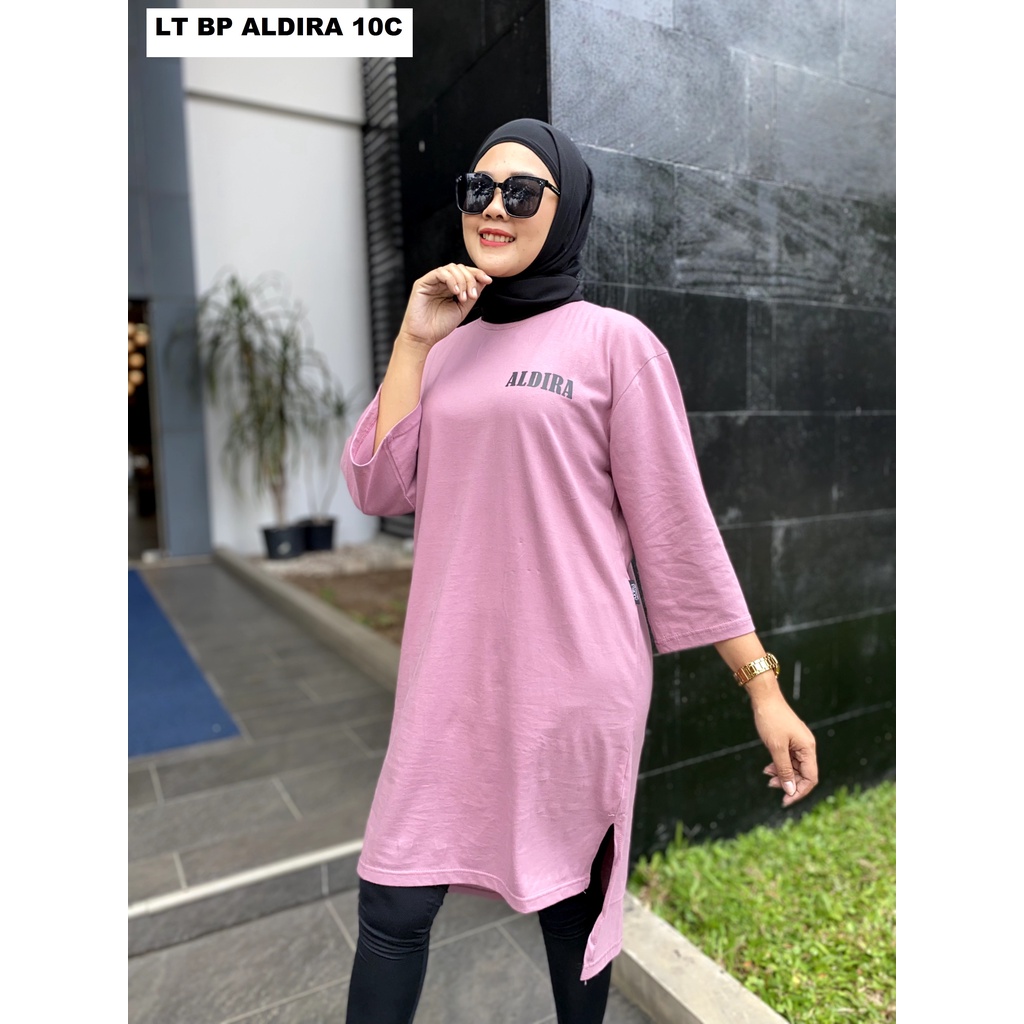 Aldira Long Tunik Model Midi Dress Terbaru2022 / Long Tunik / Atasan Wanita Terbaru / Baju Wanita