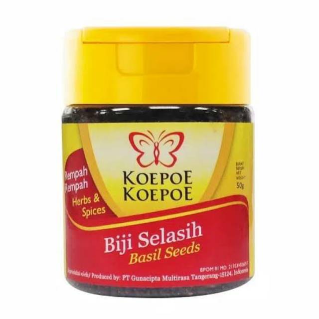 

Koepoe koepoe biji selasih 50g