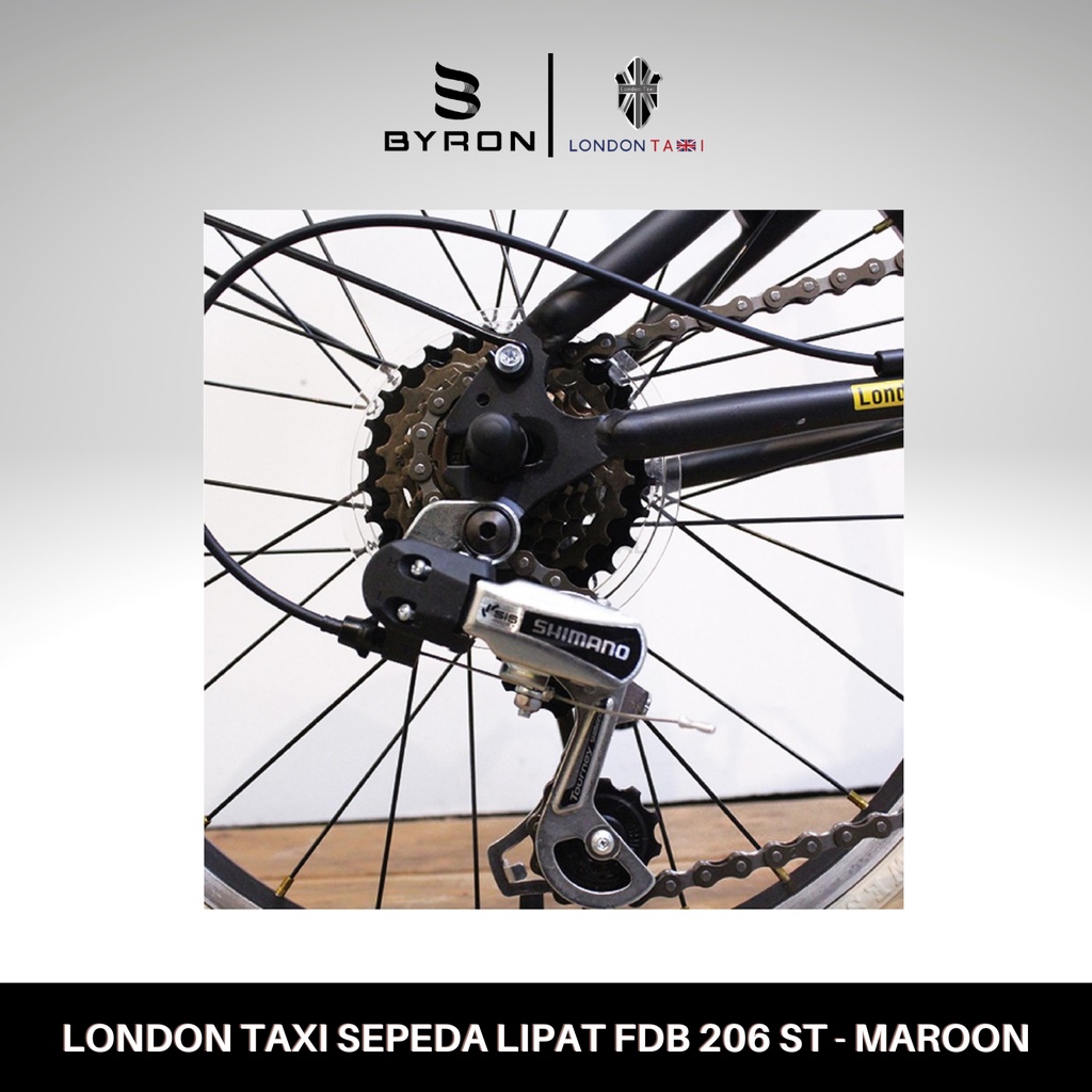 LONDON TAXI Sepeda Lipat FDB 206 ST 20 Inch - Shimano 6 Speed