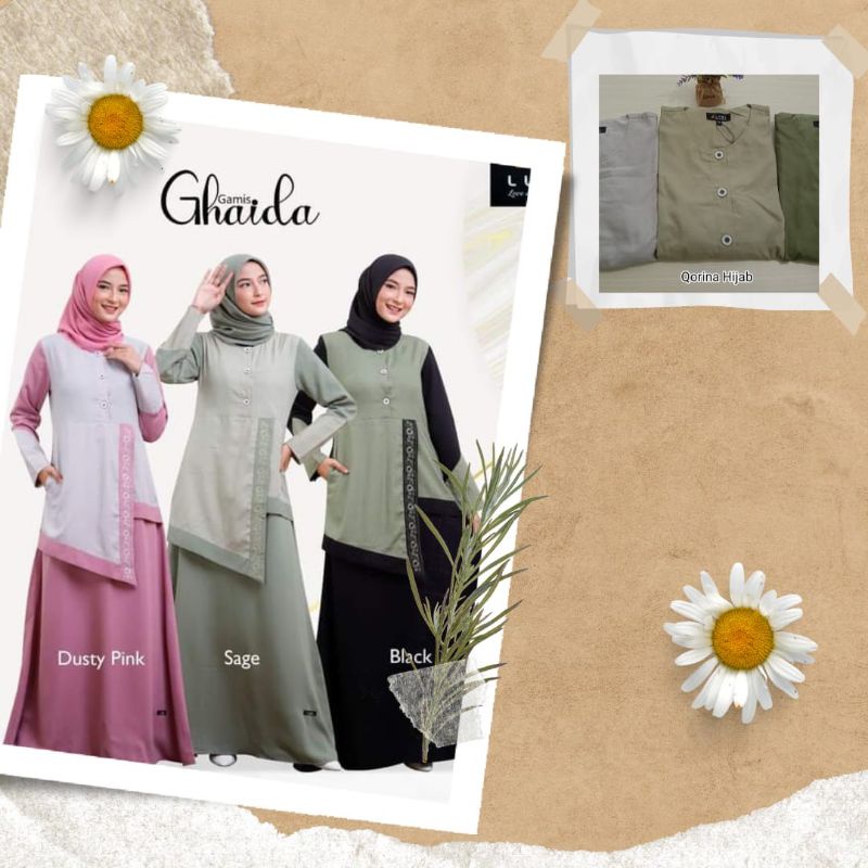 Gamis Lubi terbaru / Lubi Ghaida / gamis katun / gamis dewasa / gamis kekinian