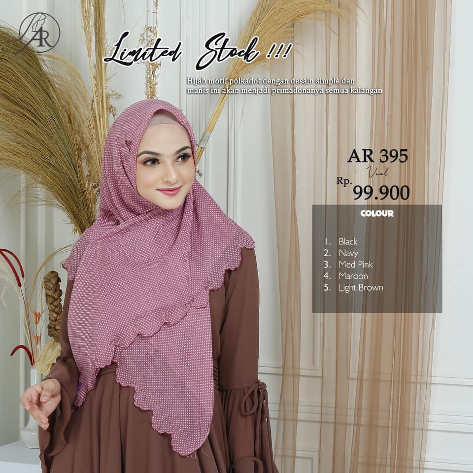 AR 395 Segi Empat (Original Hijab Arrafi)