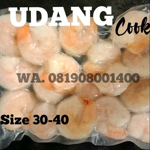 

Udang Cook size 30-40 500gr