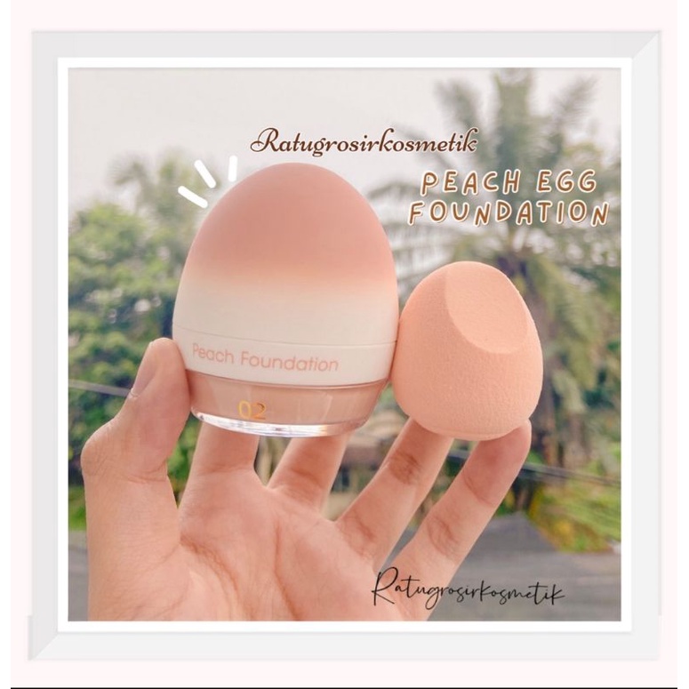 PROMO!!!FOUNDATION+BEAUTY BLENDER PEACH KISS BEAUTY NO.68093