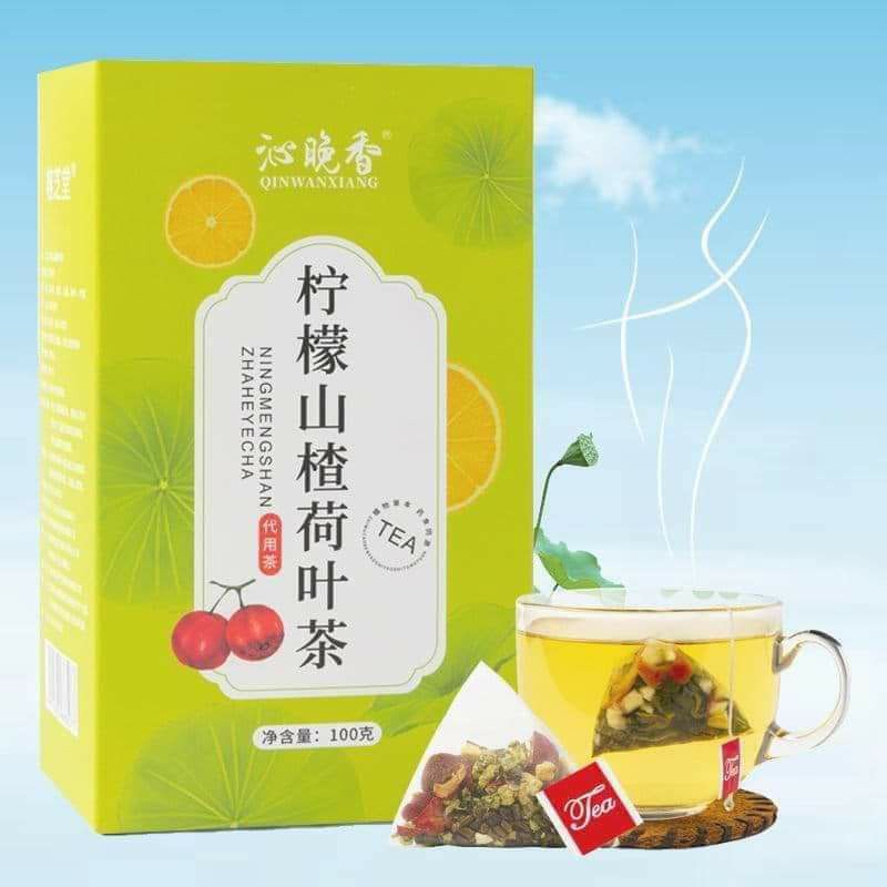 

柠檬山楂荷叶茶 Lemon,sancha,daun teratai teaMinuman diet