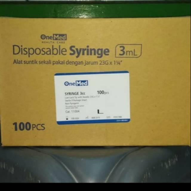 Disposable Syringe 3ml Onemed Syringe 3 cc