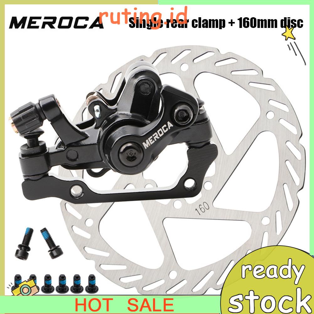 (Ruting) Meroca Set Kaliper Rem Cakram Depan / Belakang Sepeda Mtb