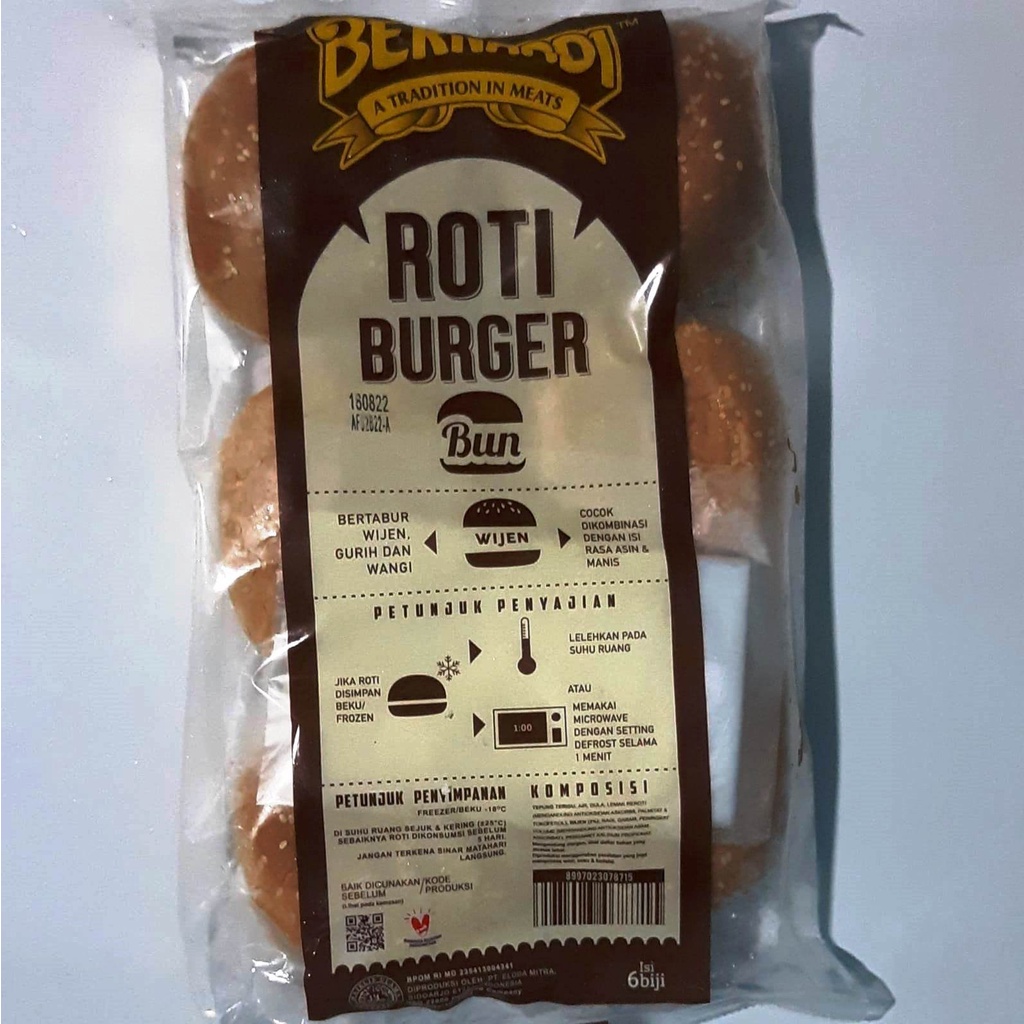 

BERNARDI Roti burger wijen 400gr