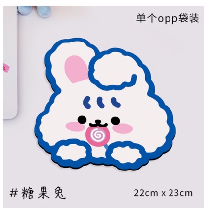 HCBS - Mouse Pad lentur karakter Gambar lucu