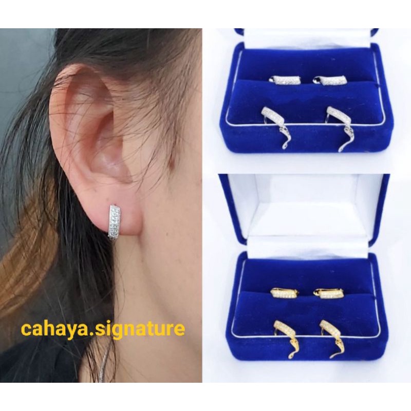 ANTING JEPIT DEWASA PERAK 925 LAPIS MAS