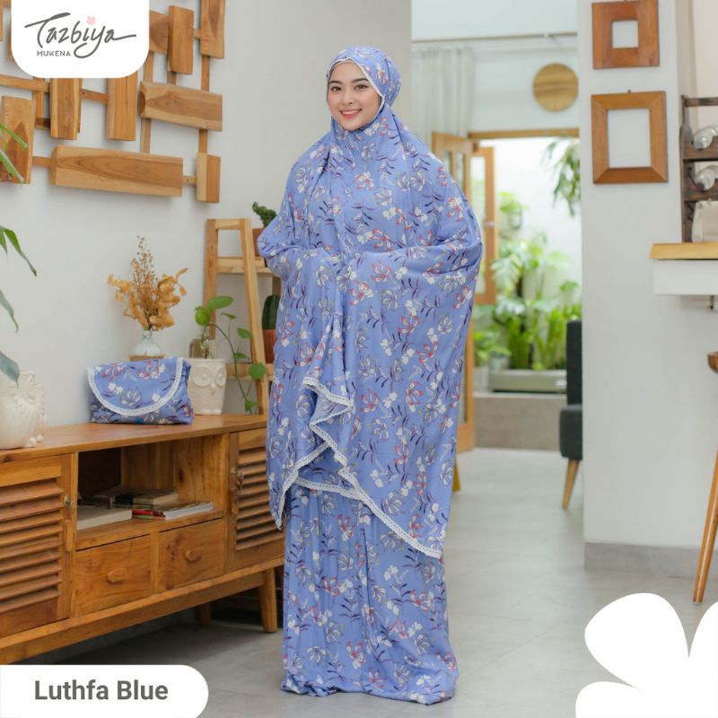 MUKENA TAZBIYA ALLOVER 2IN1 LUTHFA SERIES ALLSIZE