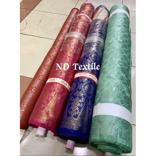 bahan kain songket semi palembang//Harga Per 1/5(0.5)mtr