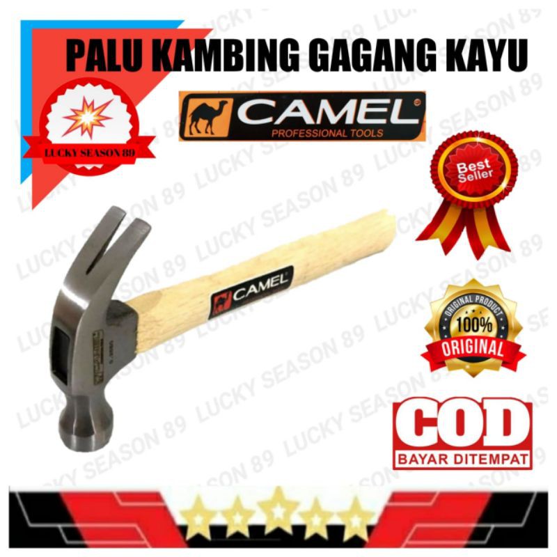 Palu Kambing Camel Gagang Kayu 2 UK 08oz Dan 16oz