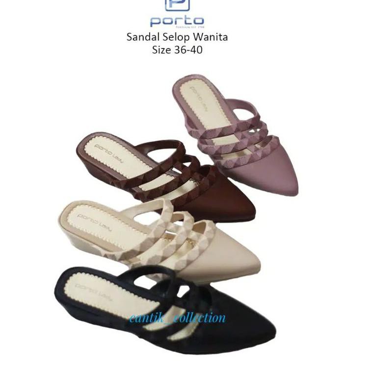 Sandal Selop Wanita Porto Lady Apt - Sandal Slop Wanita Porto Apt - Sandal Anan ABG Porto Lady (KODE