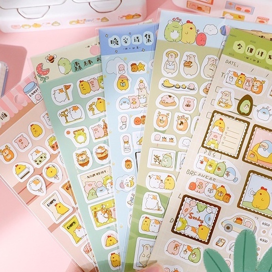 Deco Sticker Stiker Tempel Dekor Jurnal Diary Stickers