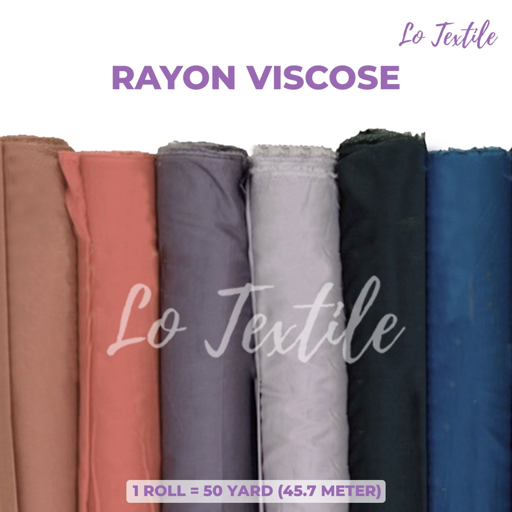 Kain Rayon Polos Uniqlo Per Roll - Bahan Katun Cotton