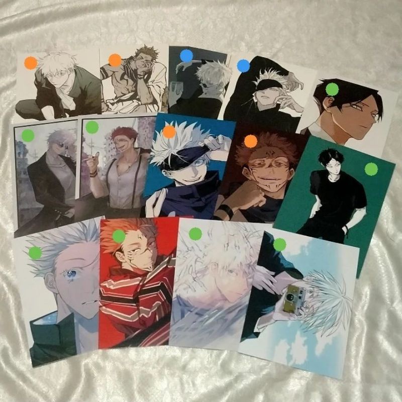 Postcard Artprint set bulk Jujutsu Kaisen jjk gojo sukuna hq haikyuu suna kadeart
