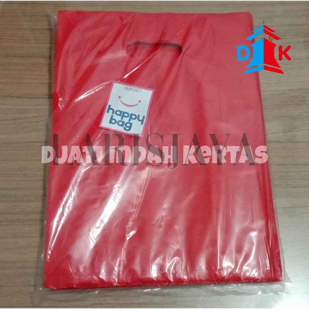 

Berkualitas!!!- Tas Olshop Happy Bag 25 x 35 POLOS Tebal isi 100 lembar Shopping Bag