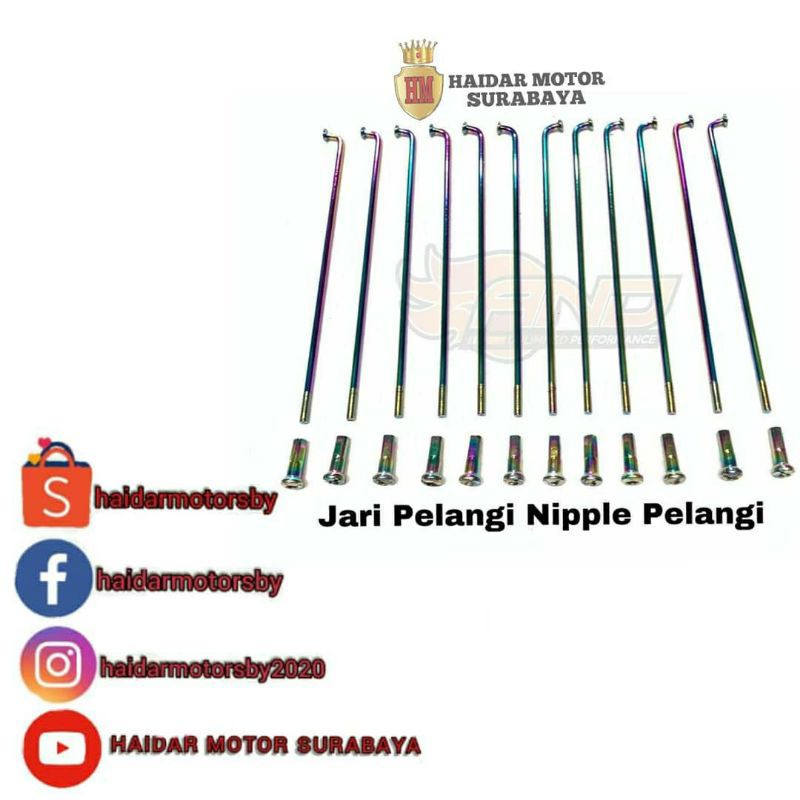 RUJI AND/RUJI MOTOR/RUJI/JARI-JARI/SPOKES AND/PELANGI/SPAK VARIASI TERMURAH/RUJI GROSIR SURABAYA