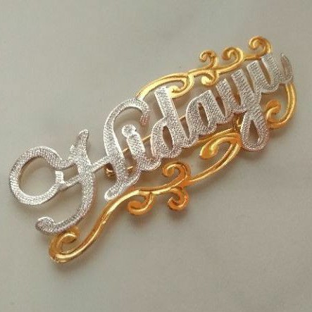 BROS NAMA LAPIS EMAS / BROS TEMPAH NAMA / BROS CUSTOM NAMA / BROS UKIR NAMA