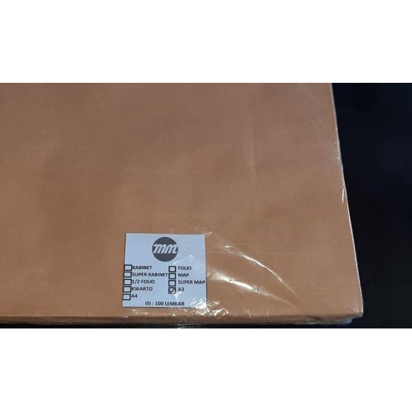 

✽ Amplop Coklat MM 80gr Ukuran A3 (isi 100 lembar) ➺