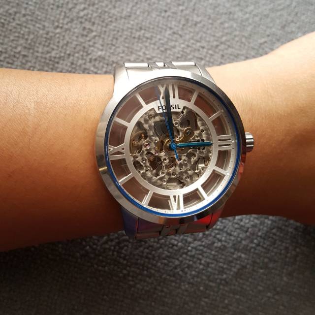 Fossil automatic watch silver