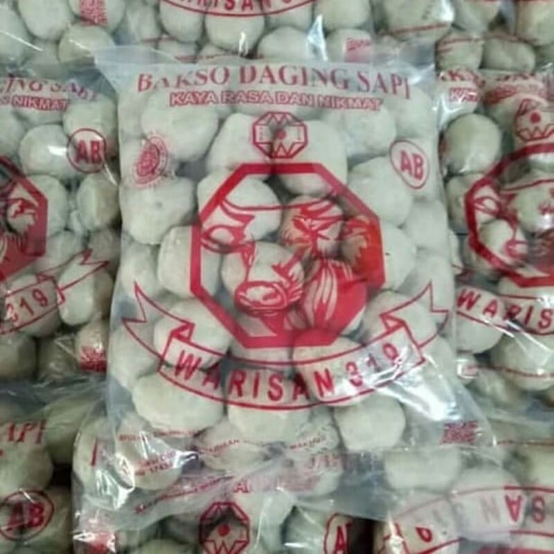 

Frozen Food - Bakso Warisan 319 Sapi Isi 50 SB / AB / SBB, Super Polos