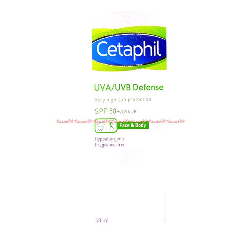 Cetaphil UVB Defense Spf 50 Face Body Hypoallergenic 50ml Mudah Diserap Cetapil Spf50 Hipo allergenic