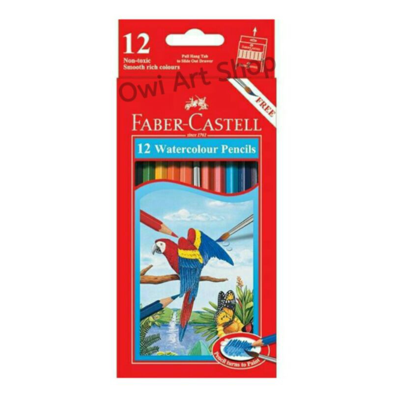 

Pensil Warna Faber Castell Watercolour 12 Warna (Panjang) - Pensil Menggambar - Pensil Lukis Warna