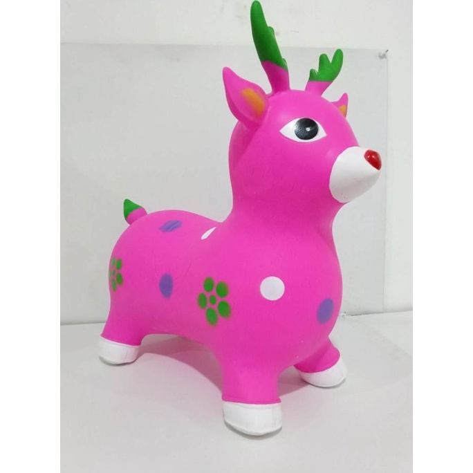 Animal jumping musik Rusa / Mainan Rusa Karet Anak