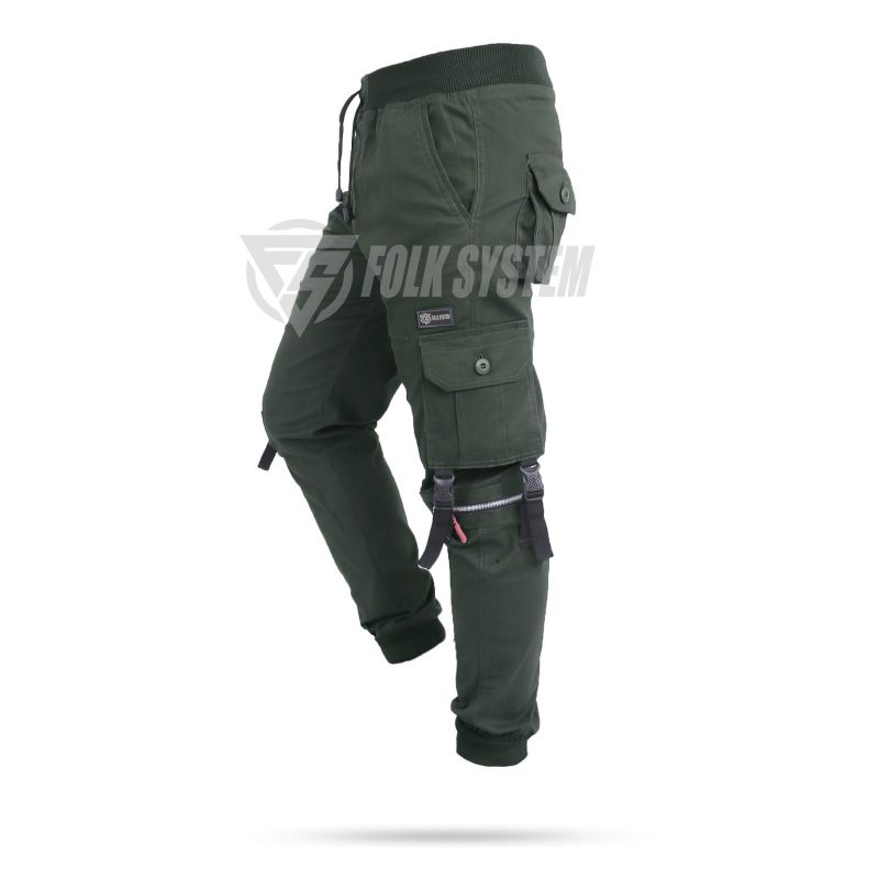 Celana panjang chino cargo jogger FLK original folksystem