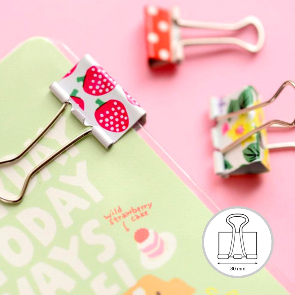 

Binder Clips Zory Motif (30 mm)