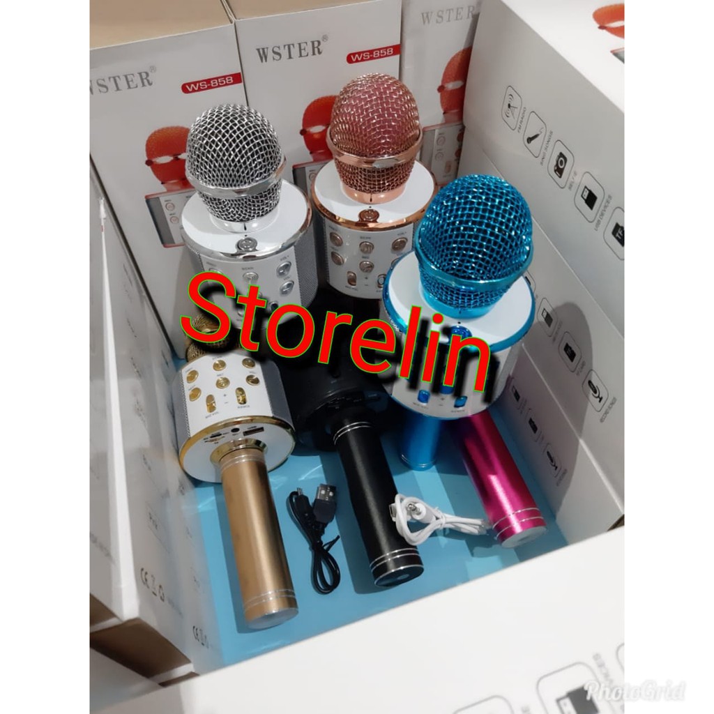 JAKARTA Microphone Wireless Bluetooth Ws858 Mic Karaoke Ws